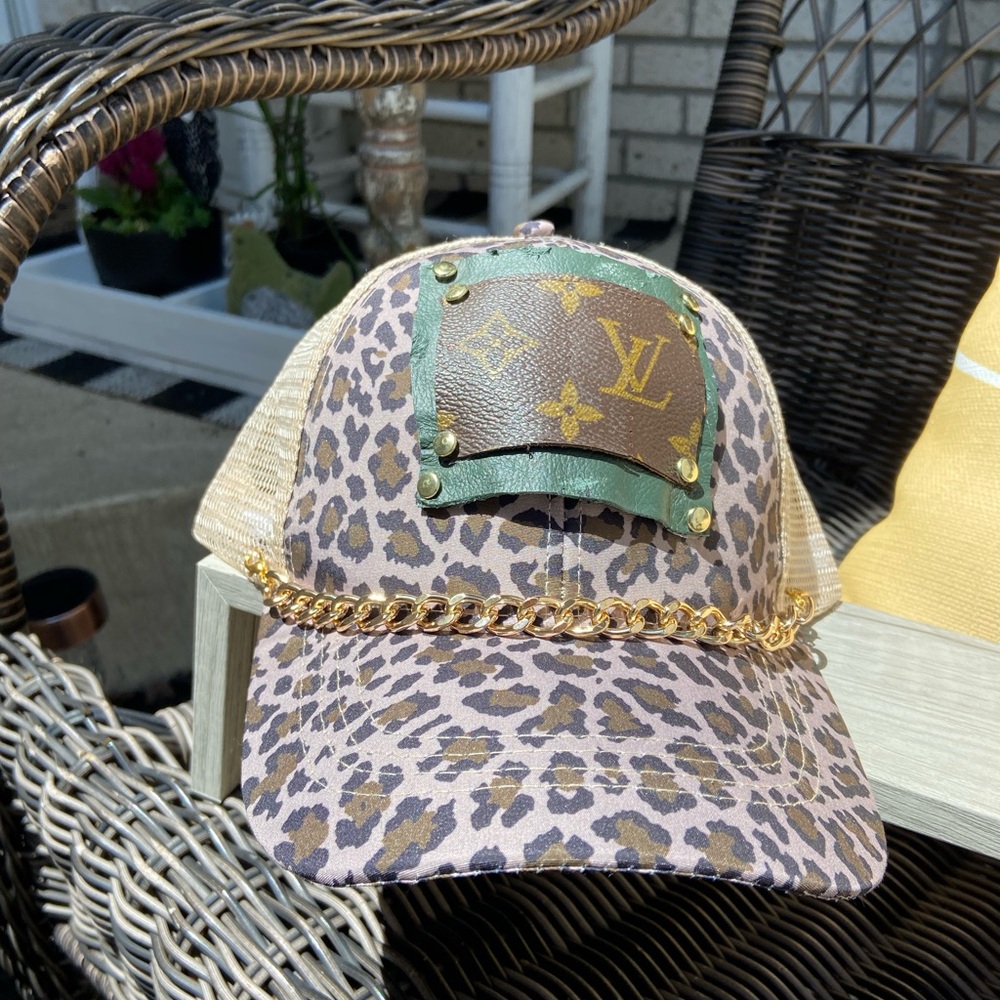 Authentic Louis Vuitton Canvas Patch Trucker Hat